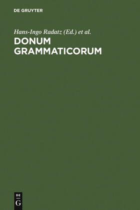 Schlösser / Radatz |  Donum Grammaticorum | Buch |  Sack Fachmedien