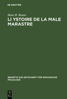 Runte |  Li Ystoire de la male marastre | Buch |  Sack Fachmedien