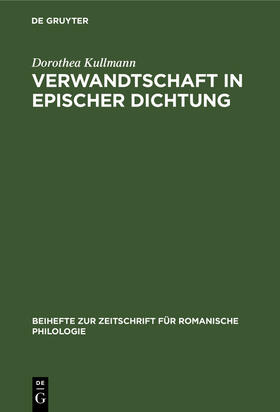 Kullmann |  Verwandtschaft in epischer Dichtung | Buch |  Sack Fachmedien