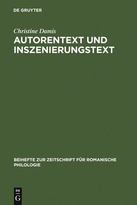 Damis |  Autorentext und Inszenierungstext | Buch |  Sack Fachmedien