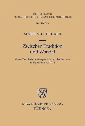 Becker |  Zwischen Tradition und Wandel | Buch |  Sack Fachmedien