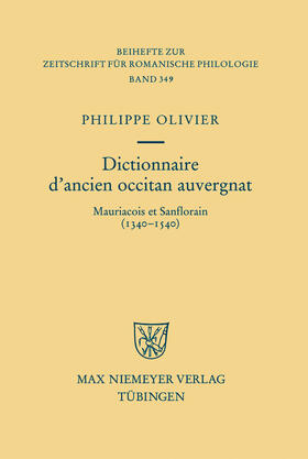 Olivier |  Dictionnaire d'ancien occitan auvergnat | Buch |  Sack Fachmedien