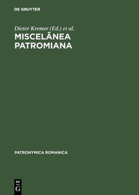 Kremer / Müller / Castro |  Miscelânea Patromiana | Buch |  Sack Fachmedien