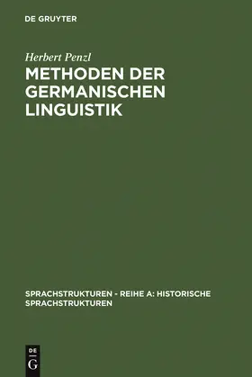 Penzl |  Methoden der germanischen Linguistik | Buch |  Sack Fachmedien