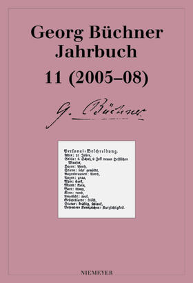 Dedner / Gröbel / Vering | Georg Büchner Jahrbuch | Buch | 978-3-484-60511-4 | sack.de