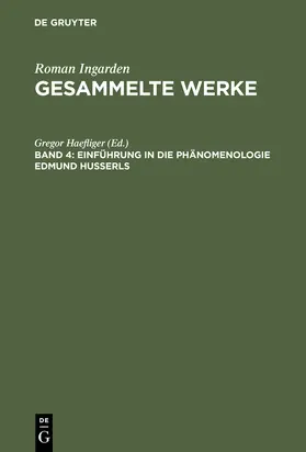 Haefliger |  Einführung in die Phänomenologie Edmund Husserls | Buch |  Sack Fachmedien