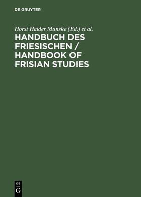 Munske / Århammar / Faltings |  Handbuch des Friesischen / Handbook of Frisian Studies | Buch |  Sack Fachmedien