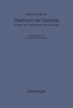 Henne / Forster / Kilian |  Reichtum der Sprache | Buch |  Sack Fachmedien