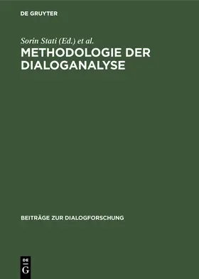 Weigand / Stati |  Methodologie der Dialoganalyse | Buch |  Sack Fachmedien