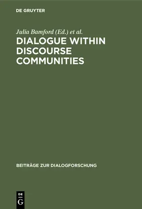 Bondi / Bamford |  Dialogue within Discourse Communities | Buch |  Sack Fachmedien