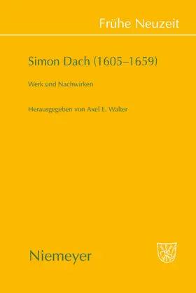 Walter |  Simon Dach (1605–1659) | eBook | Sack Fachmedien