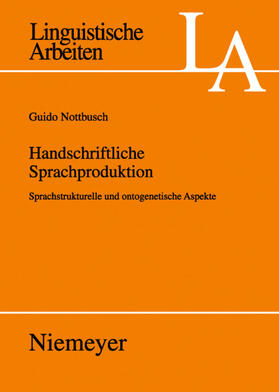 Nottbusch |  Handschriftliche Sprachproduktion | eBook | Sack Fachmedien