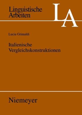 Grimaldi |  Italienische Vergleichskonstruktionen | eBook | Sack Fachmedien