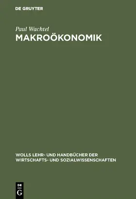 Wachtel |  Makroökonomik | Buch |  Sack Fachmedien