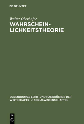 Oberhofer |  Wahrscheinlichkeitstheorie | Buch |  Sack Fachmedien