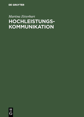 Zitterbart |  Hochleistungskommunikation | Buch |  Sack Fachmedien