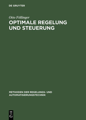 Föllinger |  Optimale Regelung und Steuerung | Buch |  Sack Fachmedien