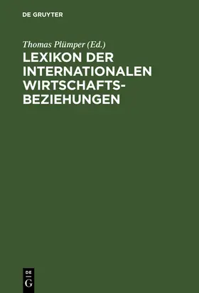 Plümper |  Lexikon der Internationalen Wirtschaftsbeziehungen | Buch |  Sack Fachmedien