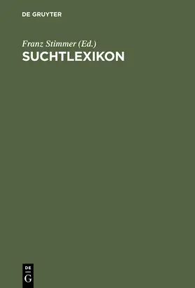 Stimmer |  Suchtlexikon | Buch |  Sack Fachmedien