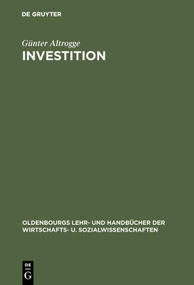 Altrogge |  Investition | Buch |  Sack Fachmedien