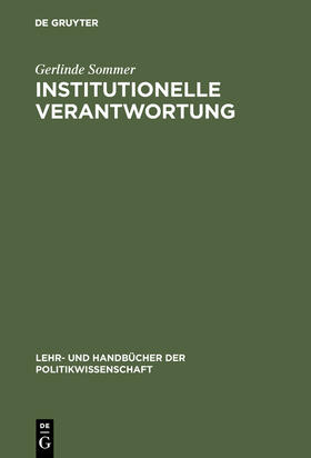 Sommer / Westphalen |  Institutionelle Verantwortung | Buch |  Sack Fachmedien