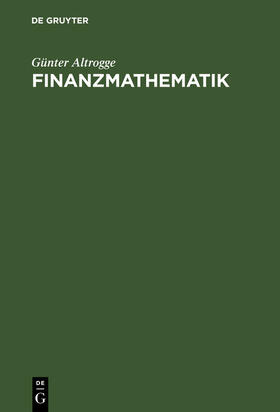 Altrogge |  Finanzmathematik | Buch |  Sack Fachmedien