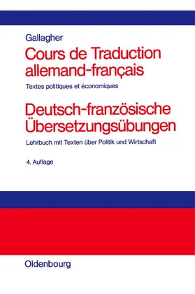 Gallagher |  Cours de Traduction allemand-francais. Deutsch-französische Übersetzungsübungen | Buch |  Sack Fachmedien