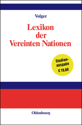 Volger |  Lexikon der Vereinten Nationen | Buch |  Sack Fachmedien