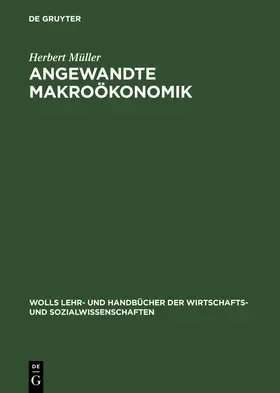 Müller |  Angewandte Makroökonomik | Buch |  Sack Fachmedien