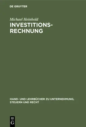 Heinhold | Investitionsrechnung | Buch | 978-3-486-24954-5 | sack.de
