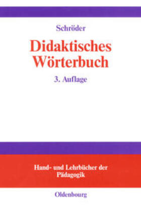 Schröder |  Didaktisches Wörterbuch | Buch |  Sack Fachmedien