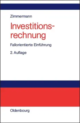 Zimmermann |  Investitionsrechnung | Buch |  Sack Fachmedien