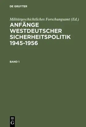  Anfänge Westdeutscher Sicherheitspolitik | Buch |  Sack Fachmedien