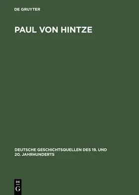 Oldenbourg |  Paul von Hintze | Buch |  Sack Fachmedien