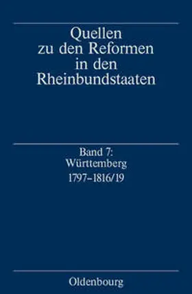  Württemberg 1797-1816/19 | Buch |  Sack Fachmedien