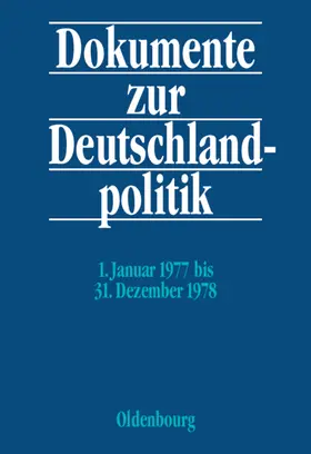 Kuhrt / Hollmann / Hofmann | 1. Januar 1977 bis 31. Dezember 1978 | Buch | 978-3-486-58561-2 | sack.de