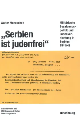 Manoschek |  "Serbien ist judenfrei" | eBook | Sack Fachmedien