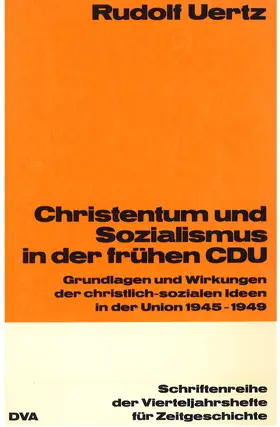 Uertz |  Christentum und Sozialismus in der frühen CDU | eBook | Sack Fachmedien