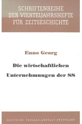 Georg |  Die wirtschaftlichen Unternehmungen der SS | eBook | Sack Fachmedien