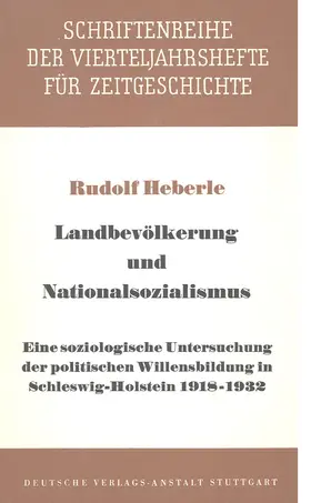 Heberle |  Landbevölkerung und Nationalsozialismus | eBook | Sack Fachmedien