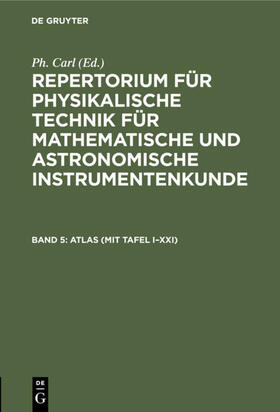 Carl |  ATLAS (mit Tafel I–XXI) | eBook | Sack Fachmedien