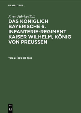 Fabrice |  1805 bis 1835 | eBook | Sack Fachmedien