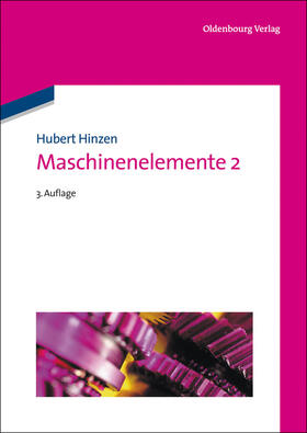 Hinzen |  Maschinenelemente 2 | Buch |  Sack Fachmedien
