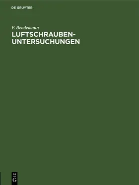 Bendemann |  1911-1912 | Buch |  Sack Fachmedien