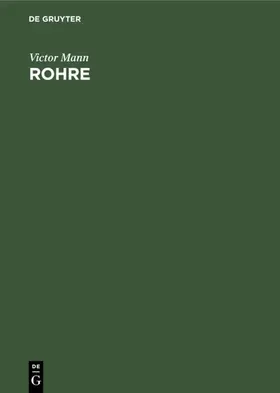 Mann |  Rohre | eBook | Sack Fachmedien