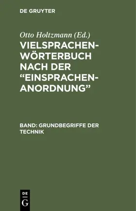 Holtzmann |  Vielsprachen-Wörterbuch nach der “Einsprachen-Anordnung” | eBook | Sack Fachmedien