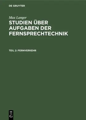 Langer |  Fernverkehr | eBook | Sack Fachmedien