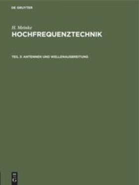 Meinke |  Antennen und Wellenausbreitung | Buch |  Sack Fachmedien