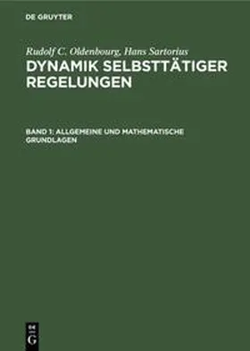 Sartorius / Oldenbourg |  Allgemeine und mathematische Grundlagen | Buch |  Sack Fachmedien