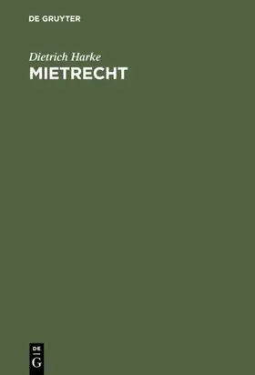 Harke |  Mietrecht | eBook | Sack Fachmedien